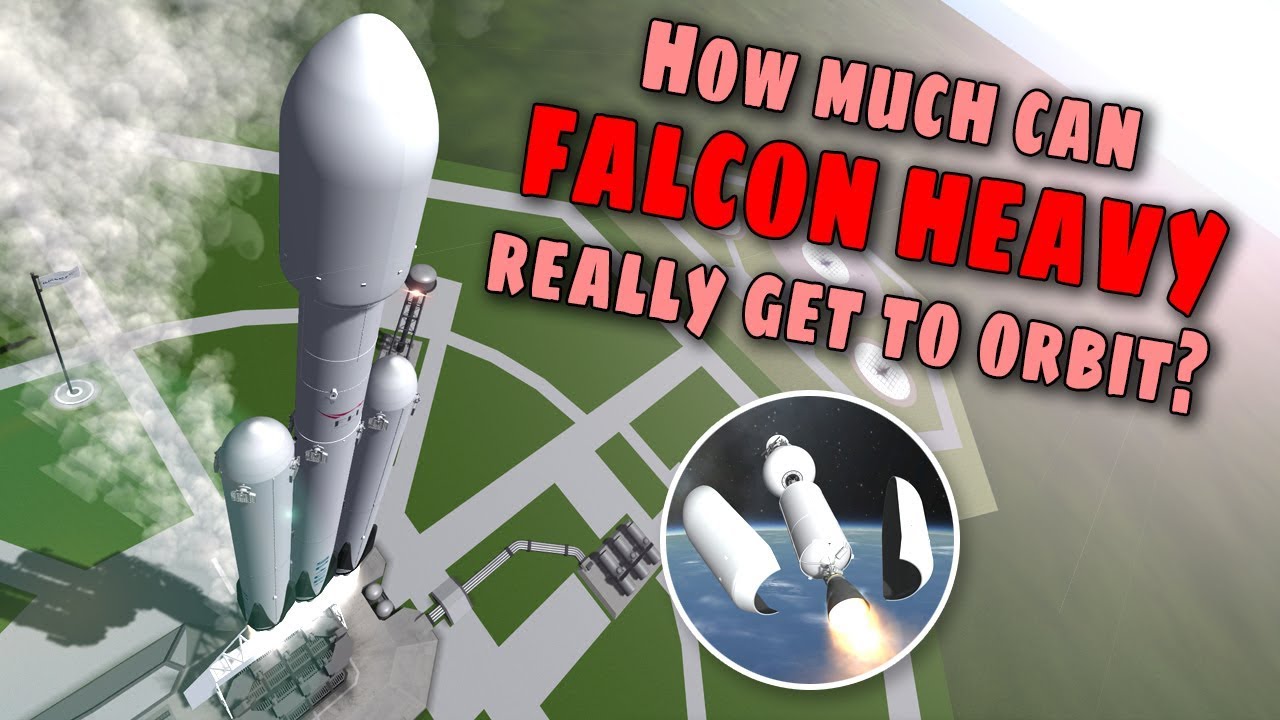 Максимальная полезная нагрузка SpaceX Falcon Heavy на орбите с посадкой ускорителей — моделирован...
