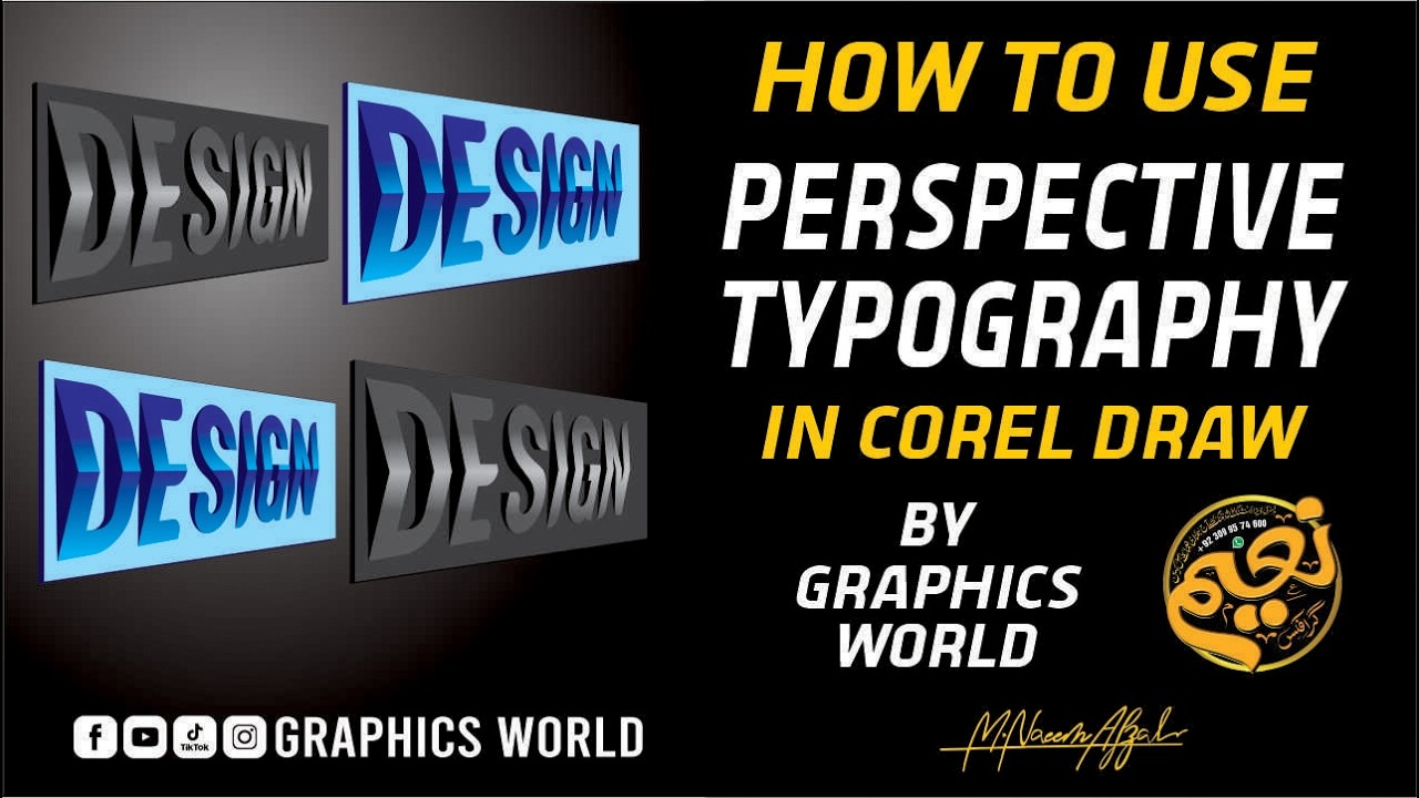 How to Use Perspective Typography In Corel Draw