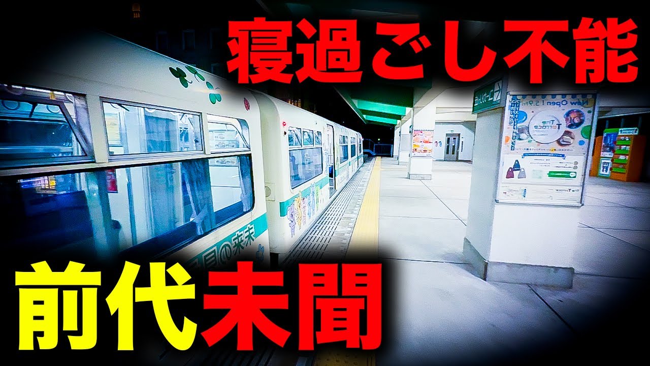 【野宿確定】千葉県を走る絶対に寝過ごせない前代未聞の終電を乗り通してみた｜終電で終点に行ってみた#115