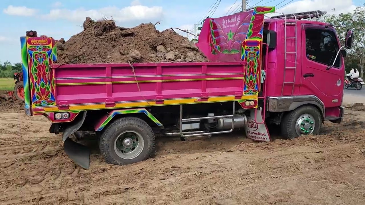 Fuso 6m60 แรงจัดมาแบบเนิบๆ Dump Truck Tractor