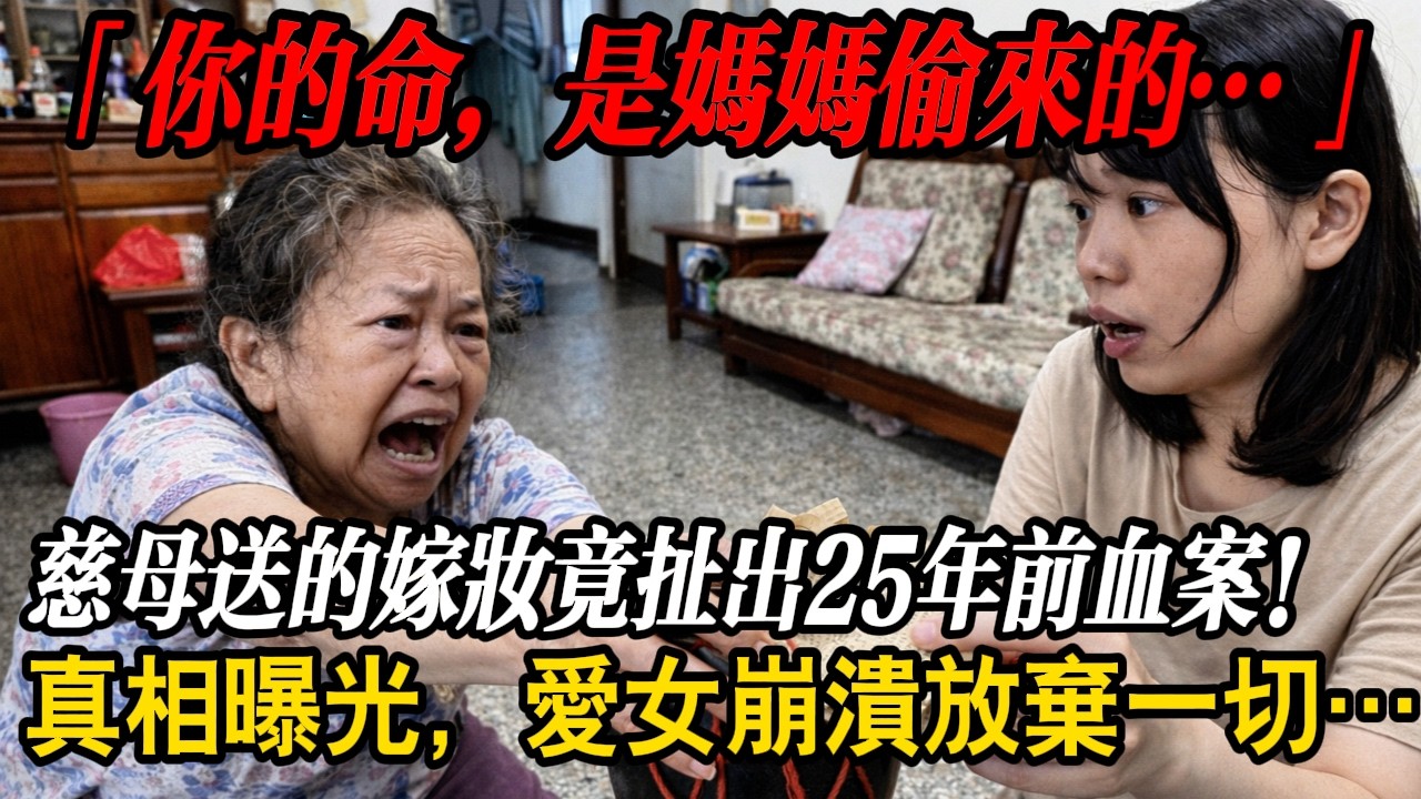 慈母送「古董梳妝台」當嫁妝，夾層竟掉出25年前女童命案報紙！老警官一句話，揭開讓人心碎的駭人母愛…