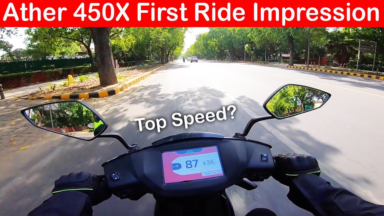 Ather 450X First Ride Impression l Top Speed ⚡️ Electric Scooter 🌳 l Aayush SSM