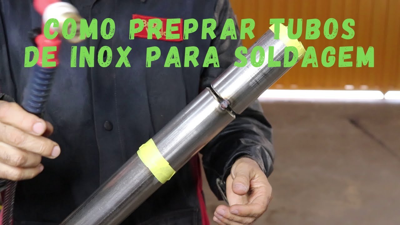 Curso de Solda TIG - Aula 22 - Teste na posição 6G 40 - Inox 304L PREPARAÇÃO da junta - Parte 1 de 3