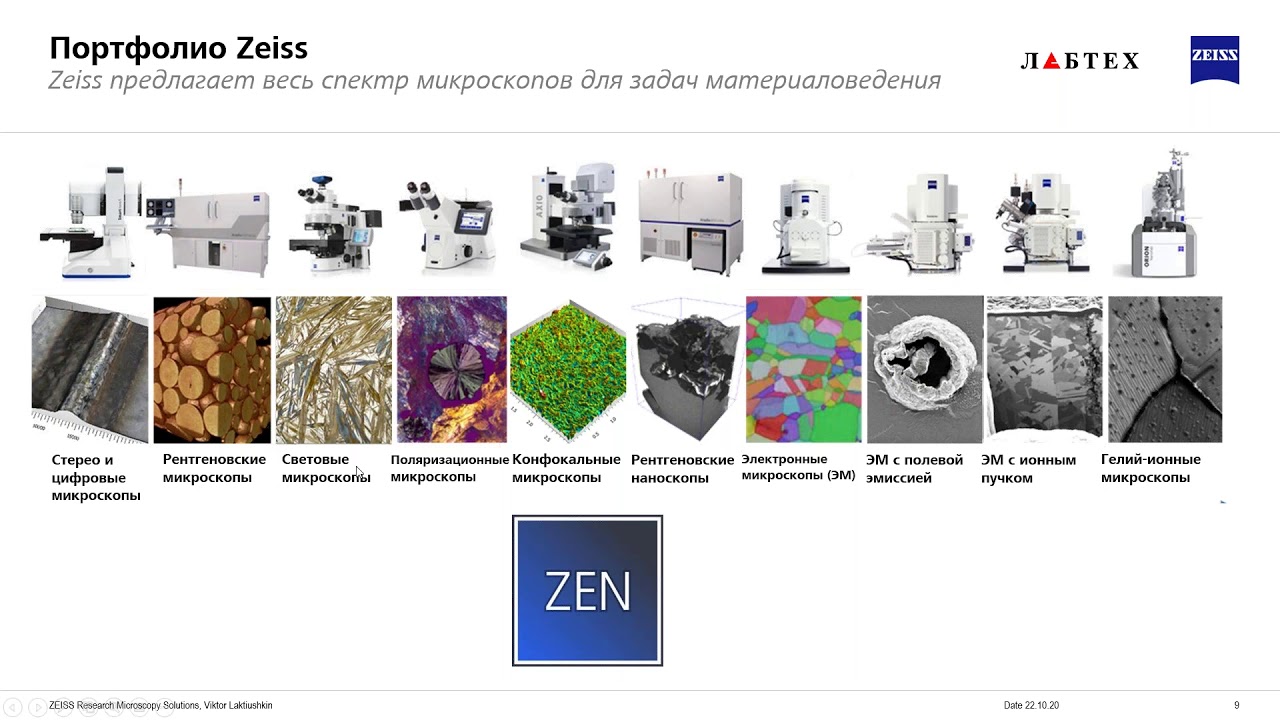 Оптическая микроскопия Zeiss для материаловедения.