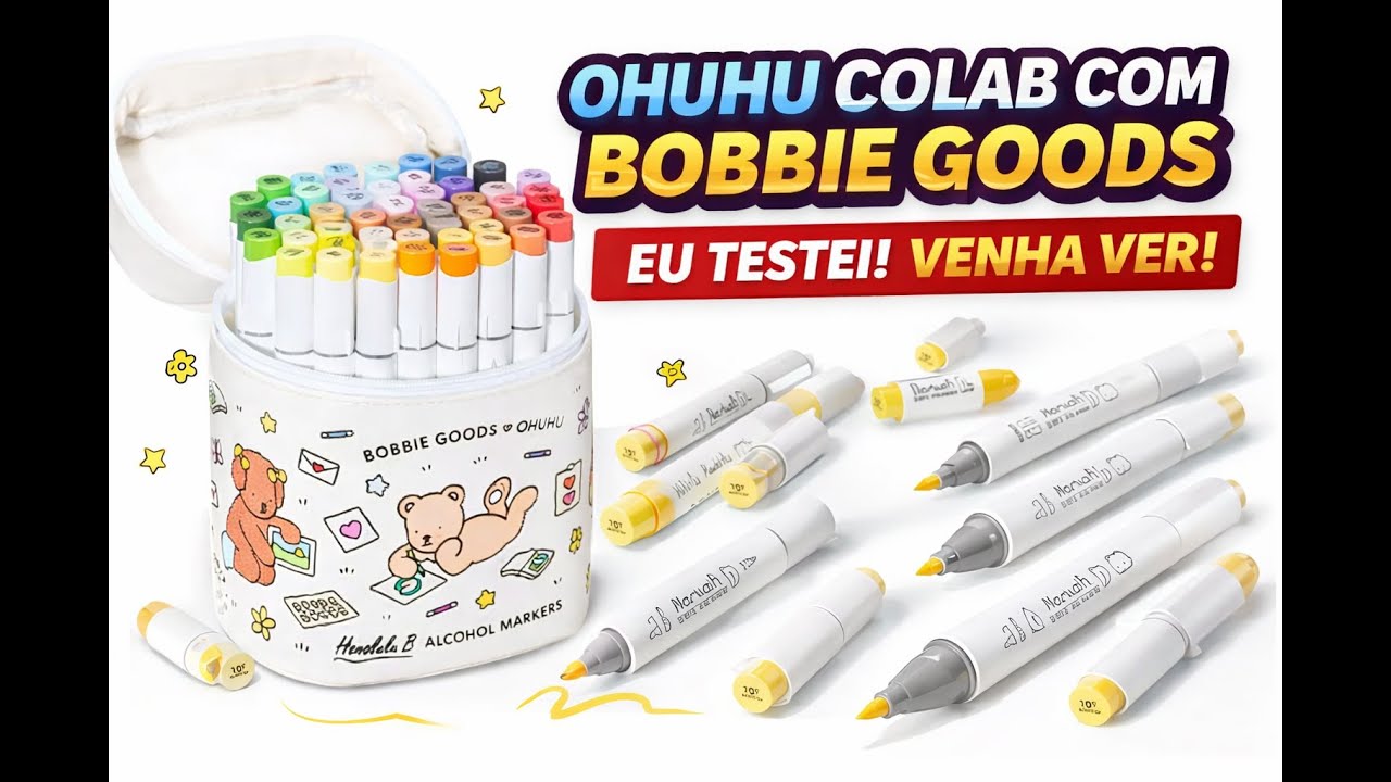 Ohuhu x Boobie Goods chegou ao Brasil?! Testei o marcador edição limitada (BR)