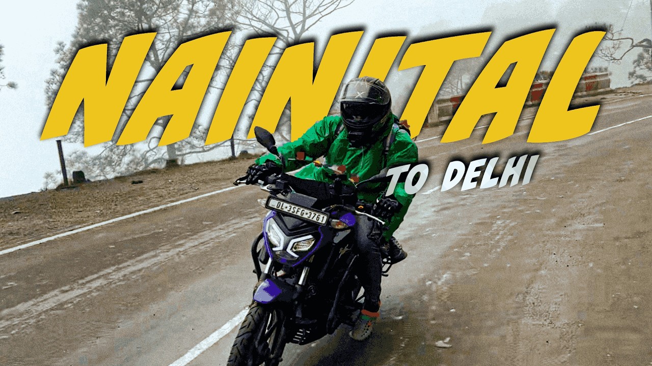320 KM in just 4 Hours | Tvs Raider 125 🔥| Nainital to Delhi | #delhi #nanital #motovlog #viralvideo