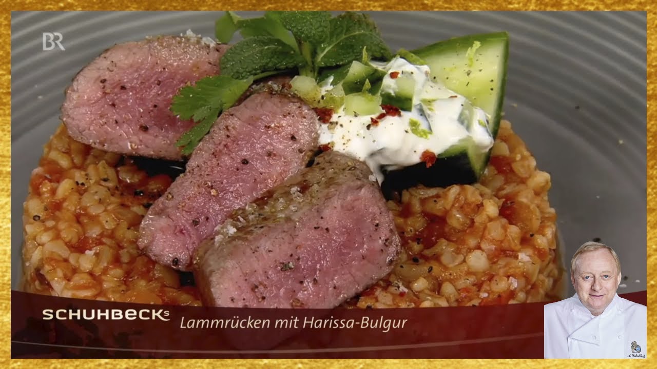 Alfons Schuhbeck - Lammrücken mit Harissa Bulgur