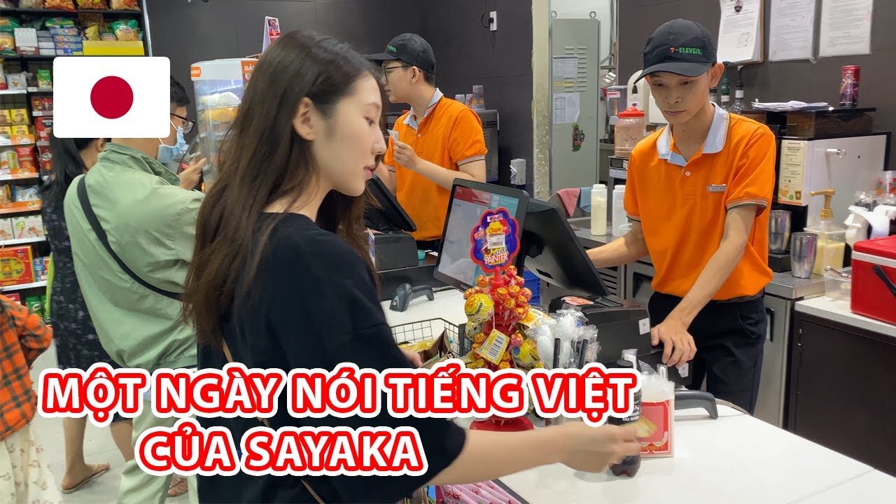 Một ngày Sayaka chỉ nói Tiếng Việt | Sau 3 tháng học Tiếng Việt | Cặp Đôi Việt - Nhật