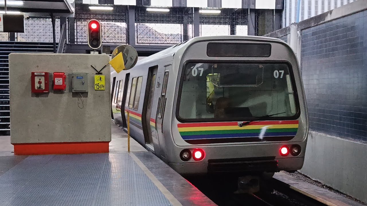 MCCS: Tren Alstom Atlantique serie 1 saliendo de la estación Las Adjuntas L2 🟢#viralvideo #video 