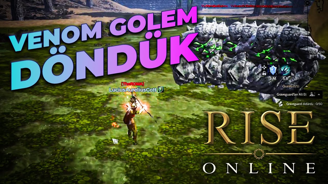 RİSE ONLİNE MAGE İLE VENOM GOLEM FARMI GÜZEL BIRAKIYOR