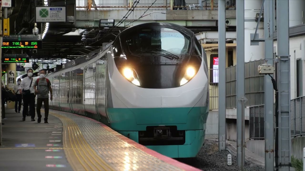 JR東日本E657系とE655系＠日暮里駅(2024/10/5)