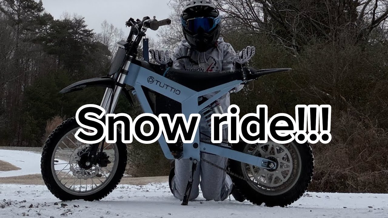 Snowride!#subscribe#automobile #ebike #foryou  #surron #dirtbike @tuttiosport #mtb #update #bikelife