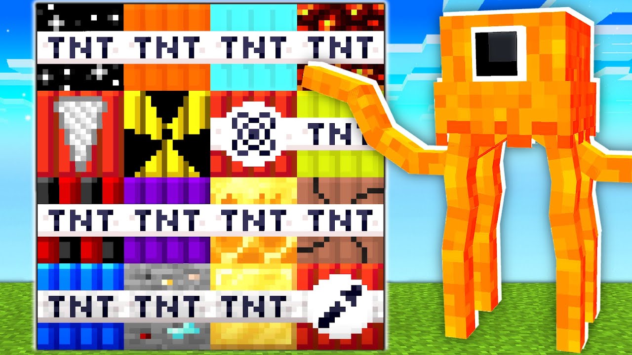 Minecraft: MORE TNT MOD (35+ CRAZY TNTS) - DESTROYING GARTEN OF BANBAN!