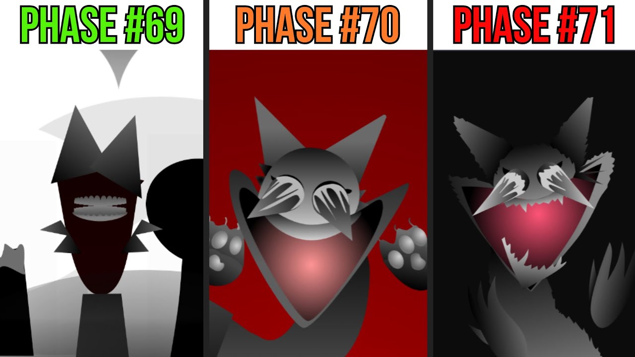 Phase 69 VS Phase 70 VS Phase 71 in Incredibox Sprunki