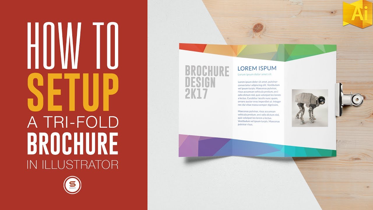 Trifold Brochure For Print In Illustrator - Illustrator Tutorial