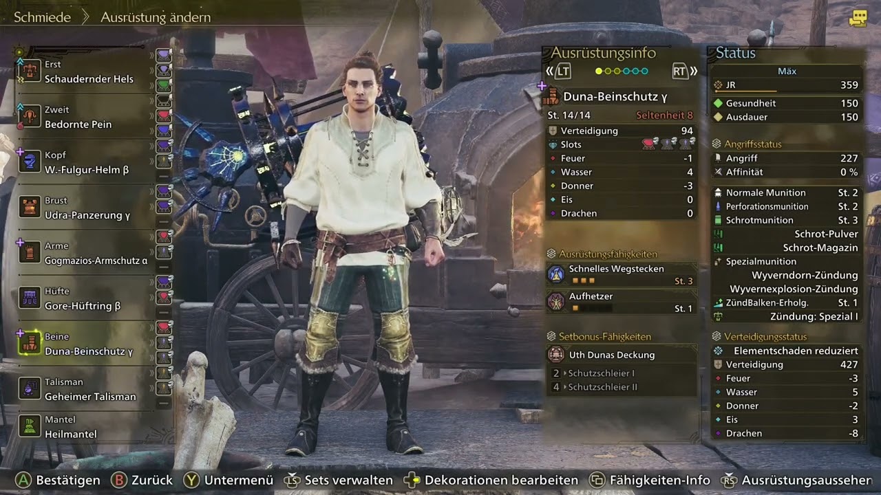 Monster Hunter Wilds HBG Schrot bzw. Spread Build Godroll&Budget