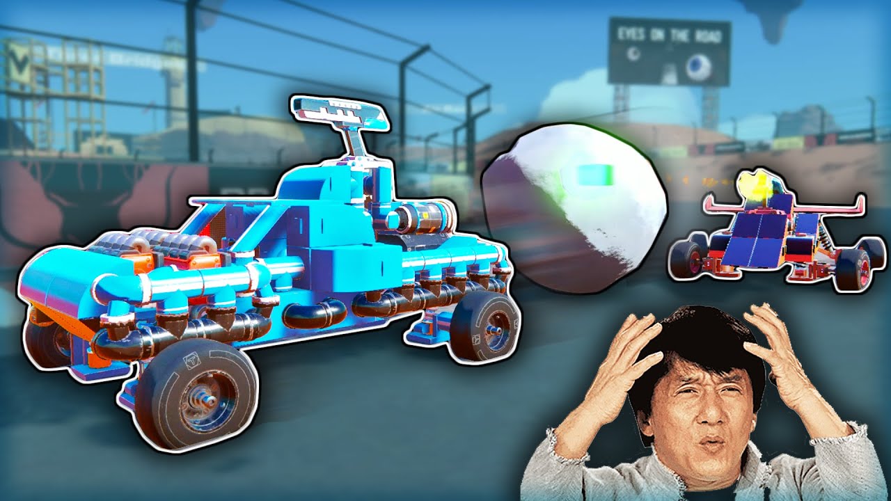 We Raced Cannon Cars That Also...Shoot GIANT Snowballs?! (Trailmakers Multiplayer Gameplay)
