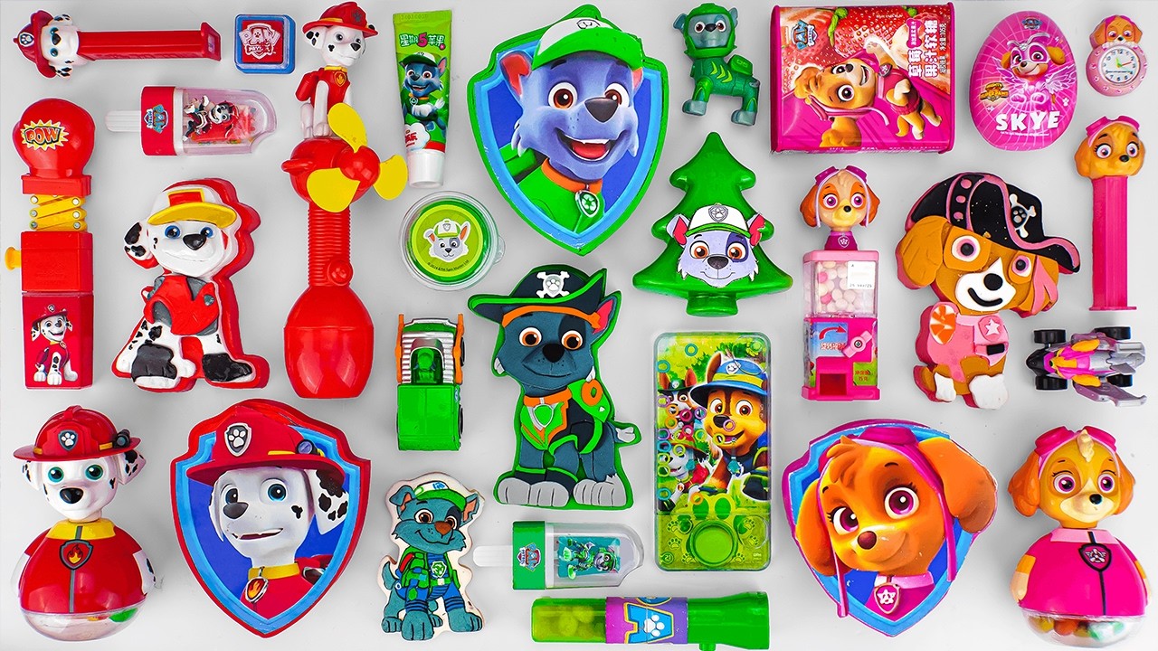 100 Minutes Satisfying with Delightful Unboxing Paw Patrol Rocky & Skye Candy Toys Collection 🍬✨
