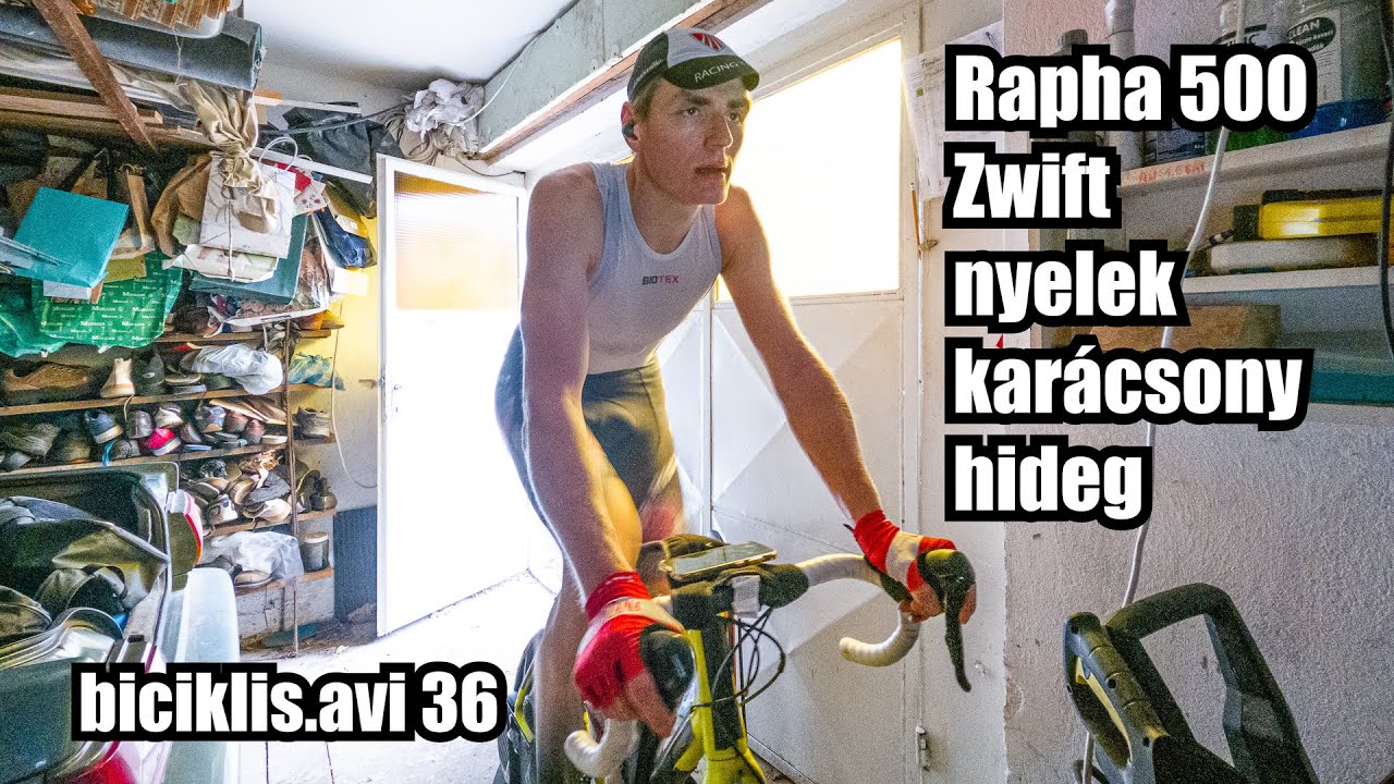 ZWIFT, RAPHA 500, NAGY NYELEK | biciklis.avi 36
