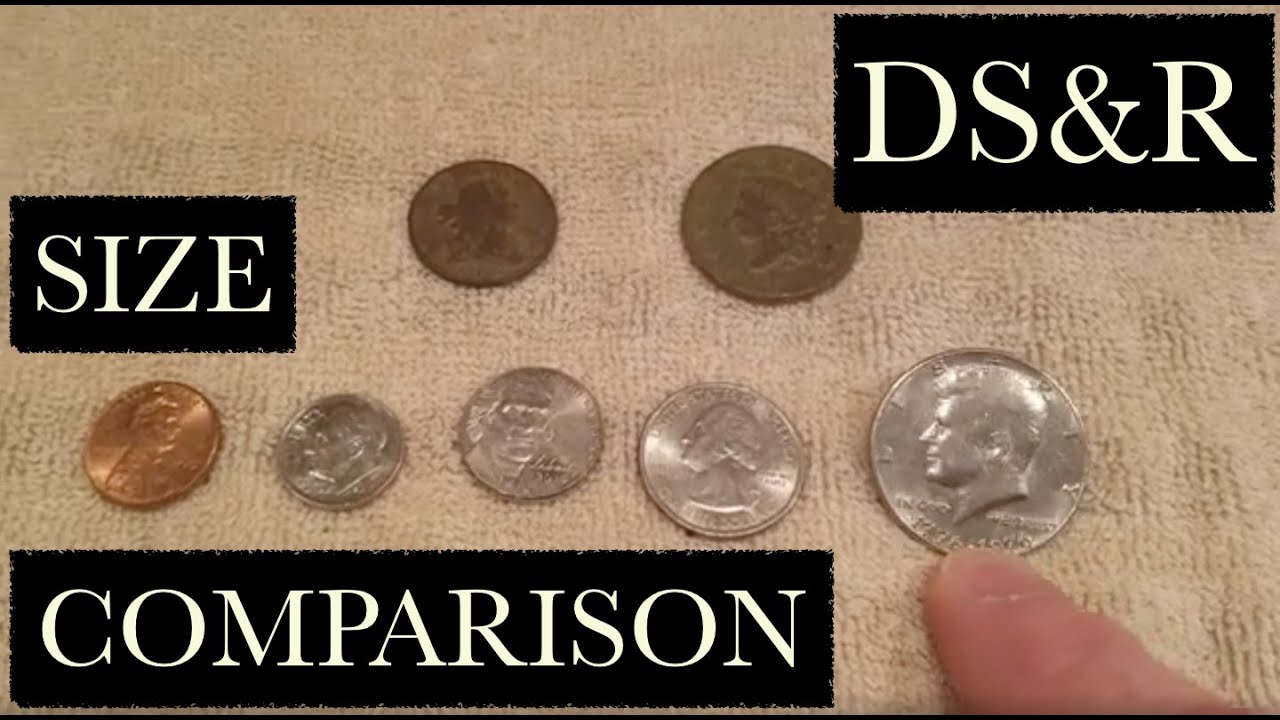 How Large is a U.S. Large Cent? How Small is a Half Cent? Old Coin Size Comparison with Modern Coins