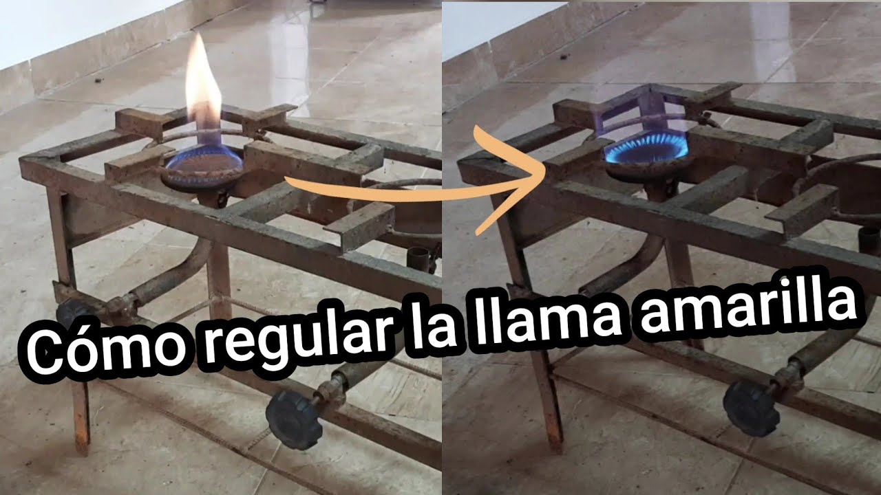 Cómo regular el fuego que arde amarillo