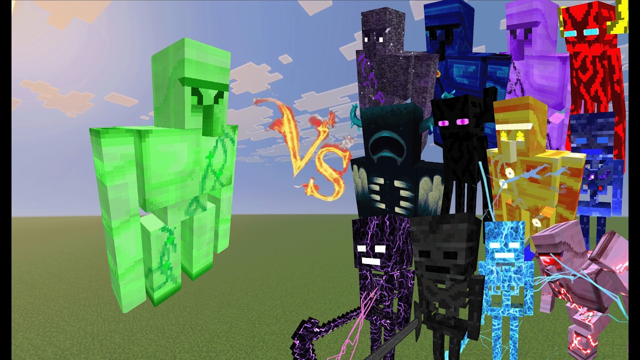 ULTIMATE  LIFE SOUL STEALER GOLEM TITAN vs ALL TITAN BOSSES I Minecraft Mob Battle