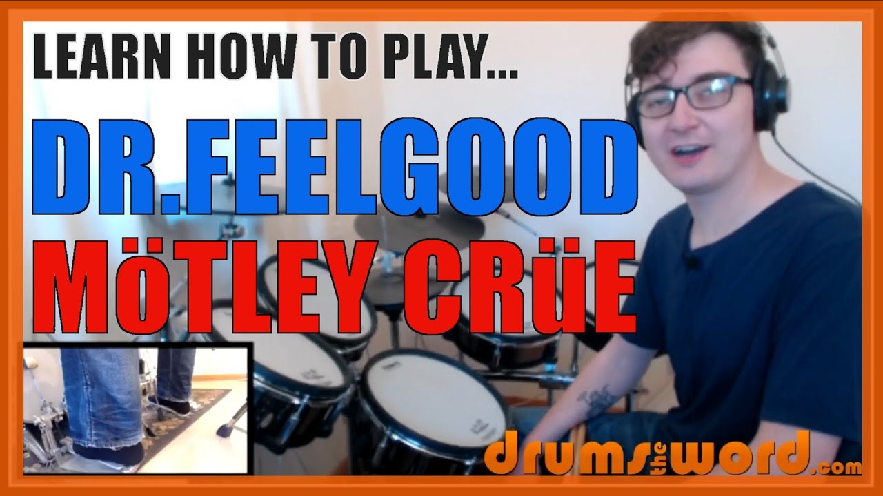 ★ Dr. Feelgood (Mötley Crüe) ★ Предварительный просмотр урока игры на барабанах | Как играть эту ...