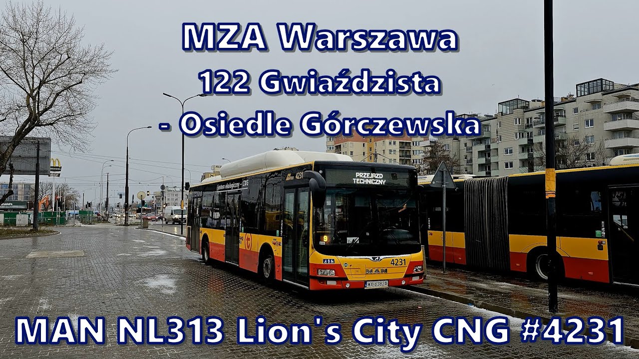 MZA Warszawa - linia 122, MAN NL313 Lion's City CNG #4231