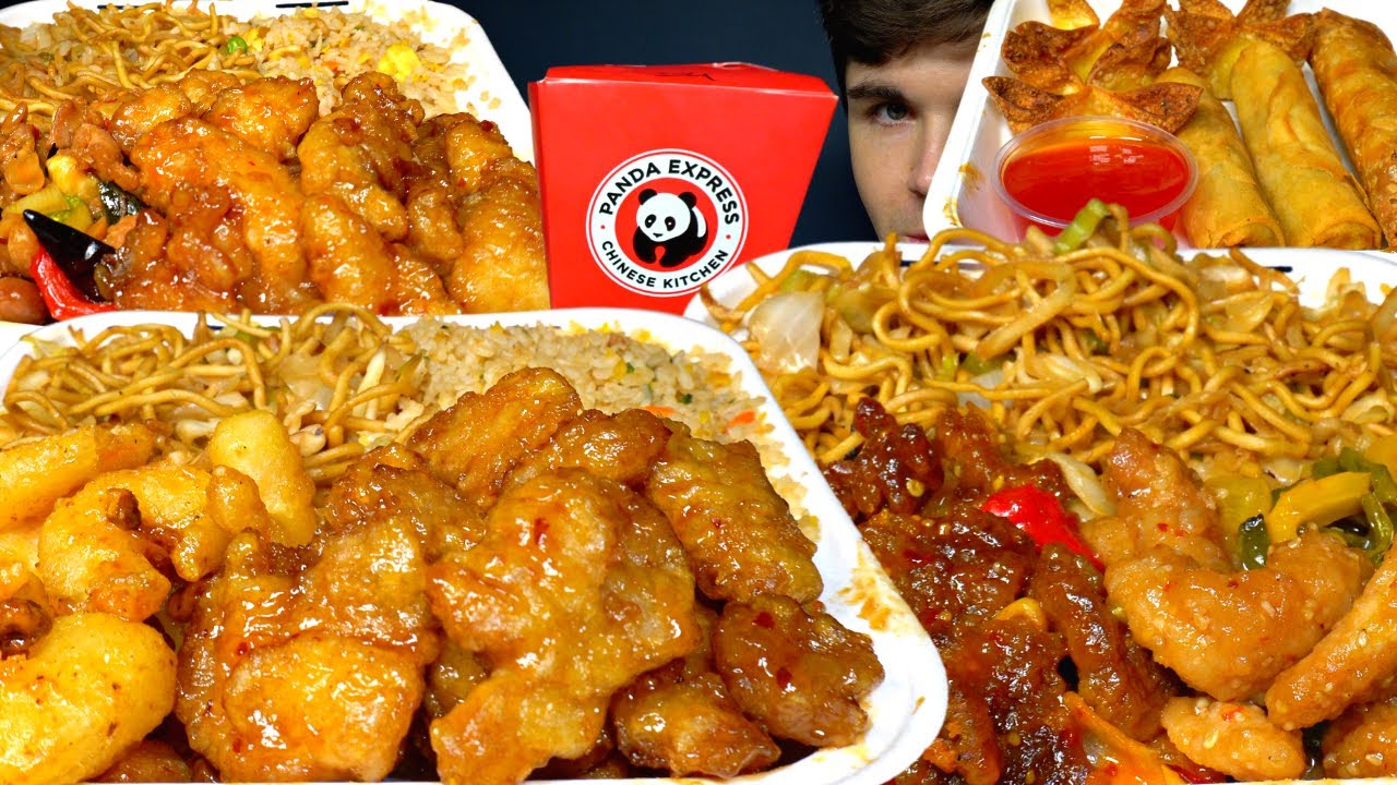 ASMR PANDA EXPRESS MENU MUKBANG | Волшебный Майки