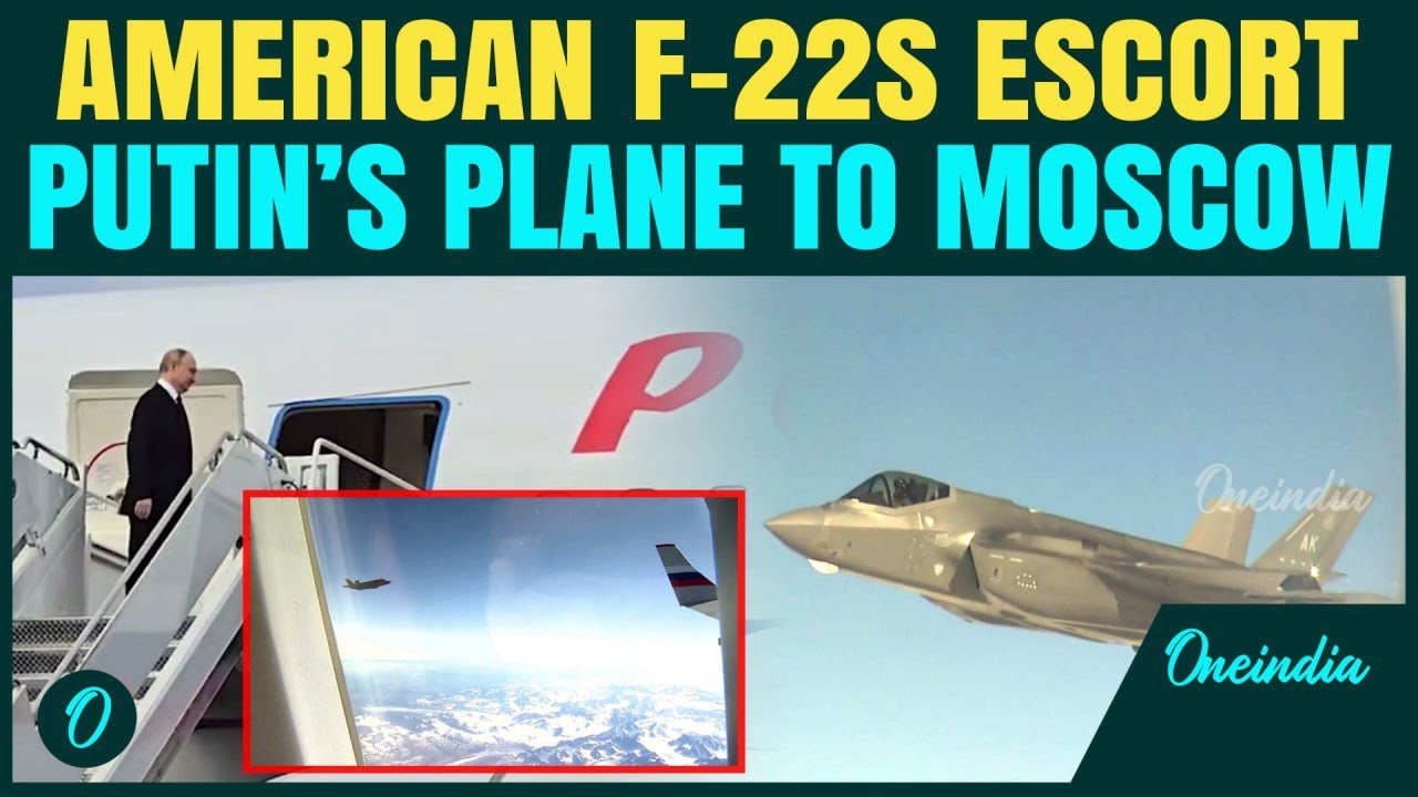 Trump’s Dramatic Send-Off: Putin Leaving U.S. Soil, Escorted By American F-22 | Alaska Summit