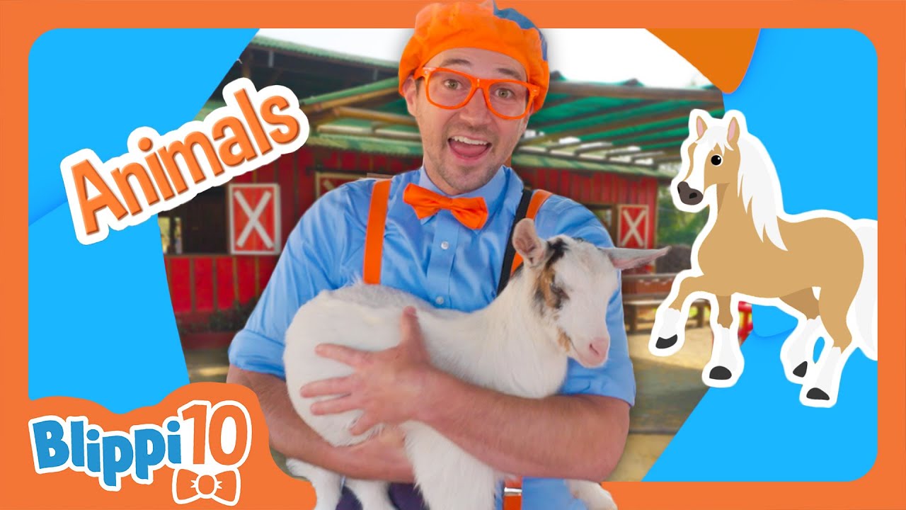 Blippi's Top Ten Animal Friends! | BEST OF BLIPPI TOYS | Educational Videos for Kids