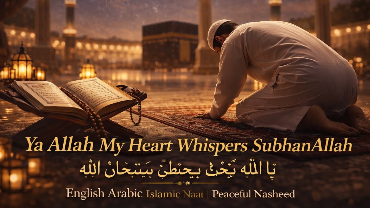 Ya Allah My Heart Whispers SubhanAllah | English Arabic Islamic Naat | Peaceful Nasheed