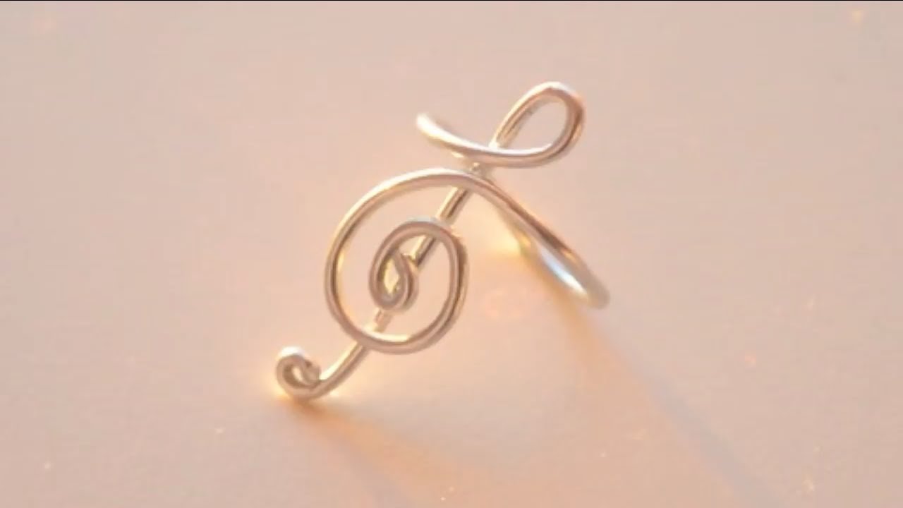 DIY Treble Clef Ring (Sweetorials Audition)