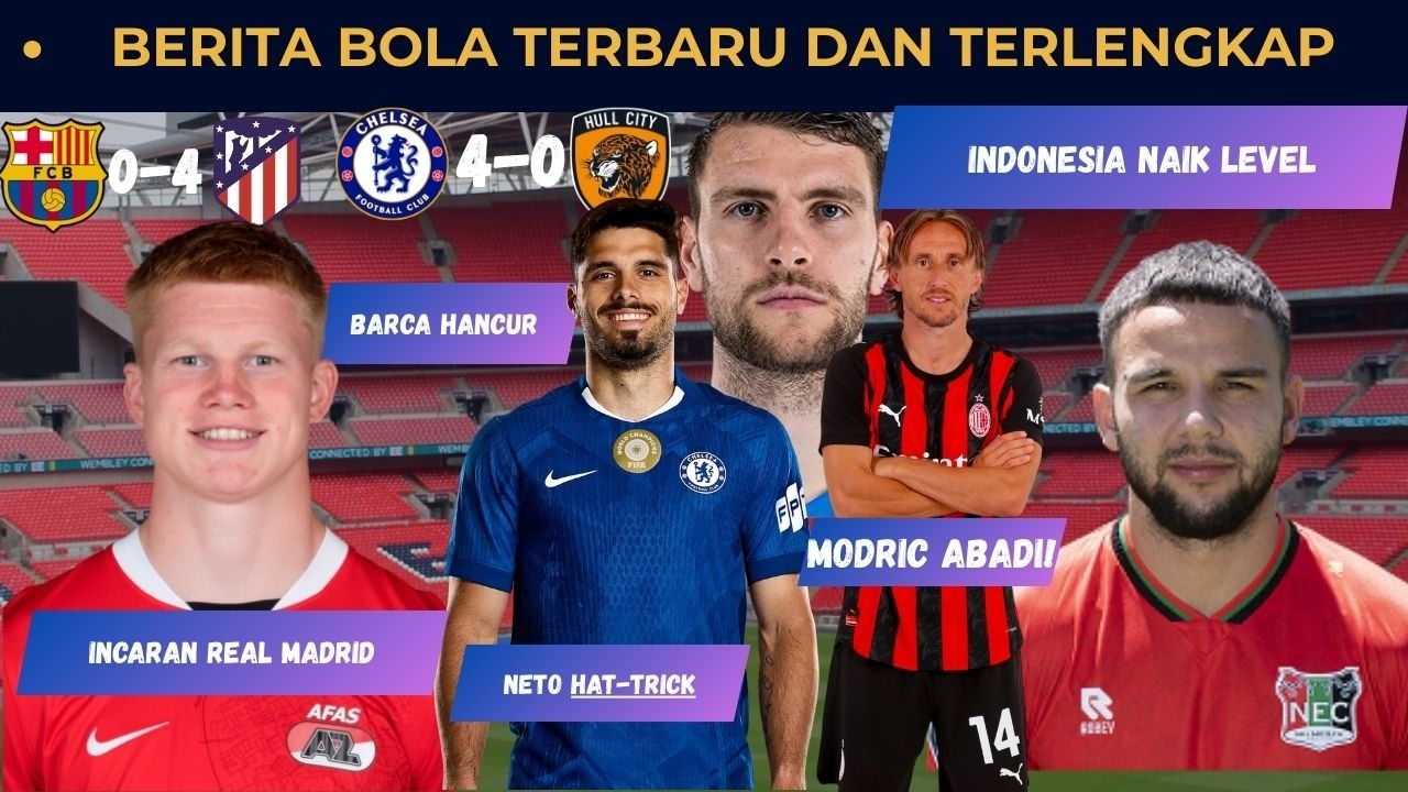 🔵Drama Sepak Bola Eropa! | Barca Hancur | Madrid Panik | Modric Abadi | Indonesia Cetak Sejarah |🔵