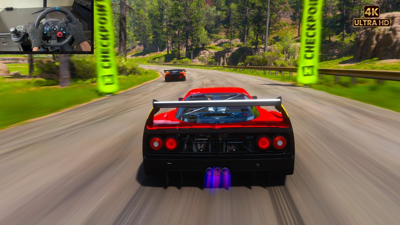 1191HP Ferrari F40 Competizione vs Hypercars | Forza Horizon 5 | G29 Steering Wheel Gameplay