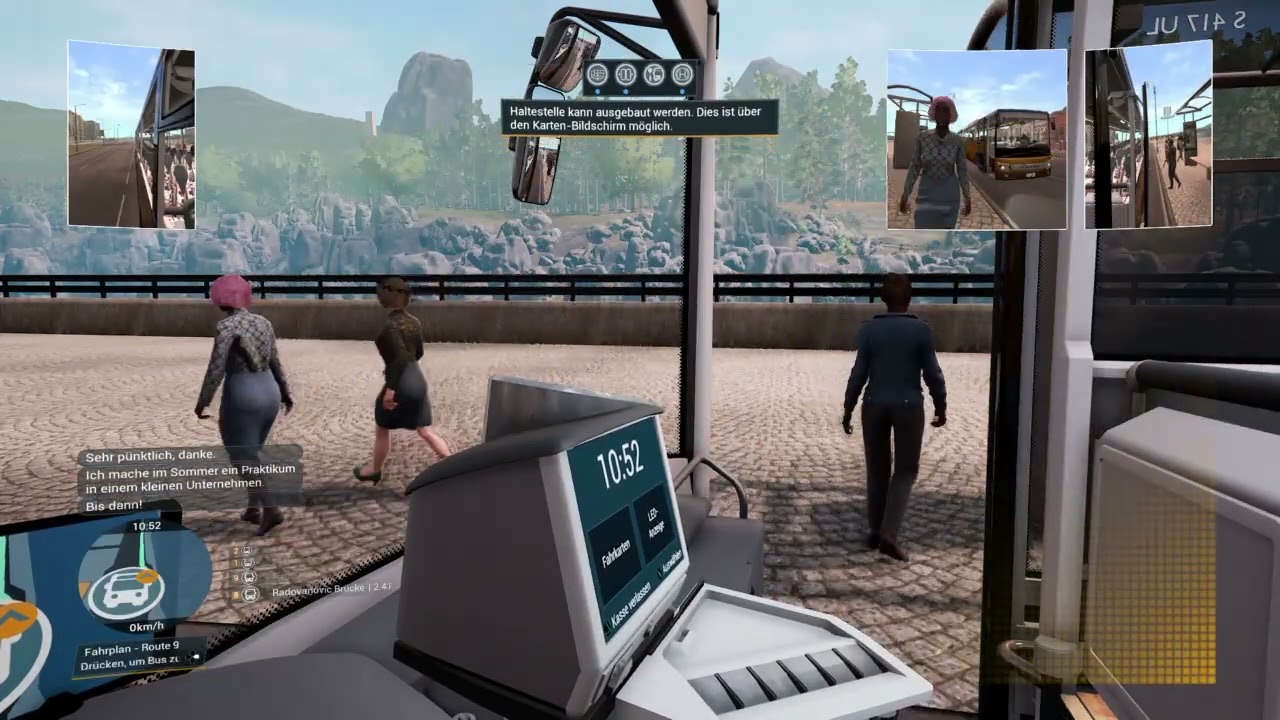 Bus Simulator 21 fahrt mit dem Setra und mit Controller