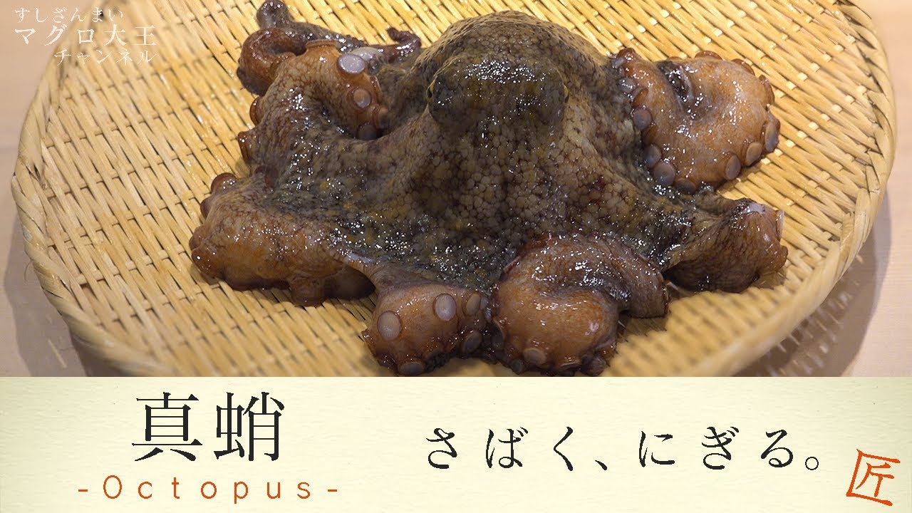 豪快！旬の「マダコ」をすしざんまいの職人が「さばいて、にぎる」 ～活にぎり、茹でダコにぎり、煮ダコにぎり～【匠-TAKUMI-】