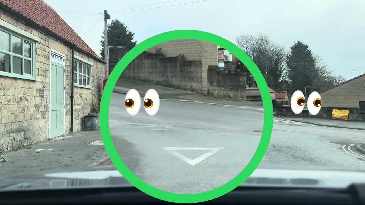 Worksop-Rural Road driving, complex junctions-Whitwell