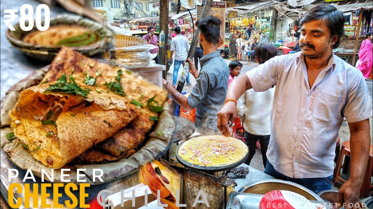 Confident Brothers Selling Chilla Almost 30 Years | Paneer Cheese Chilla ₹80 | Indian Street Food