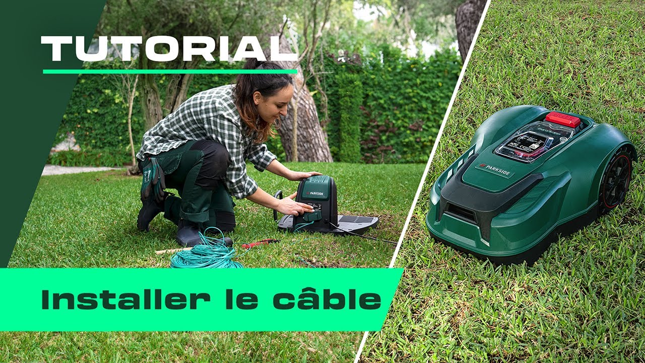 PARKSIDE Tondeuse robot 20 V - Installer le câble | A vous de jouer!