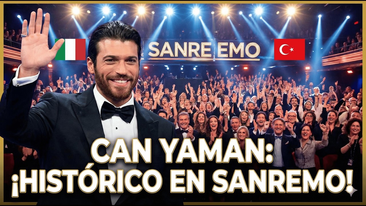CAN YAMAN HACE HISTORIA EN SANREMO: ¡EL ACTOR TURCO ROMPE LA TRADICIÓN ITALIANA! #canyaman #new