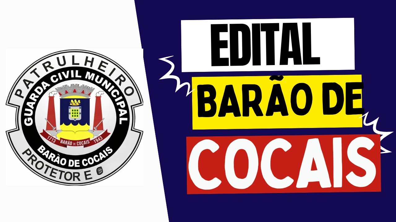 Fiz a análise do edital do concurso da GCM Barão de Cocais MG e isso supreendeu muita gente...