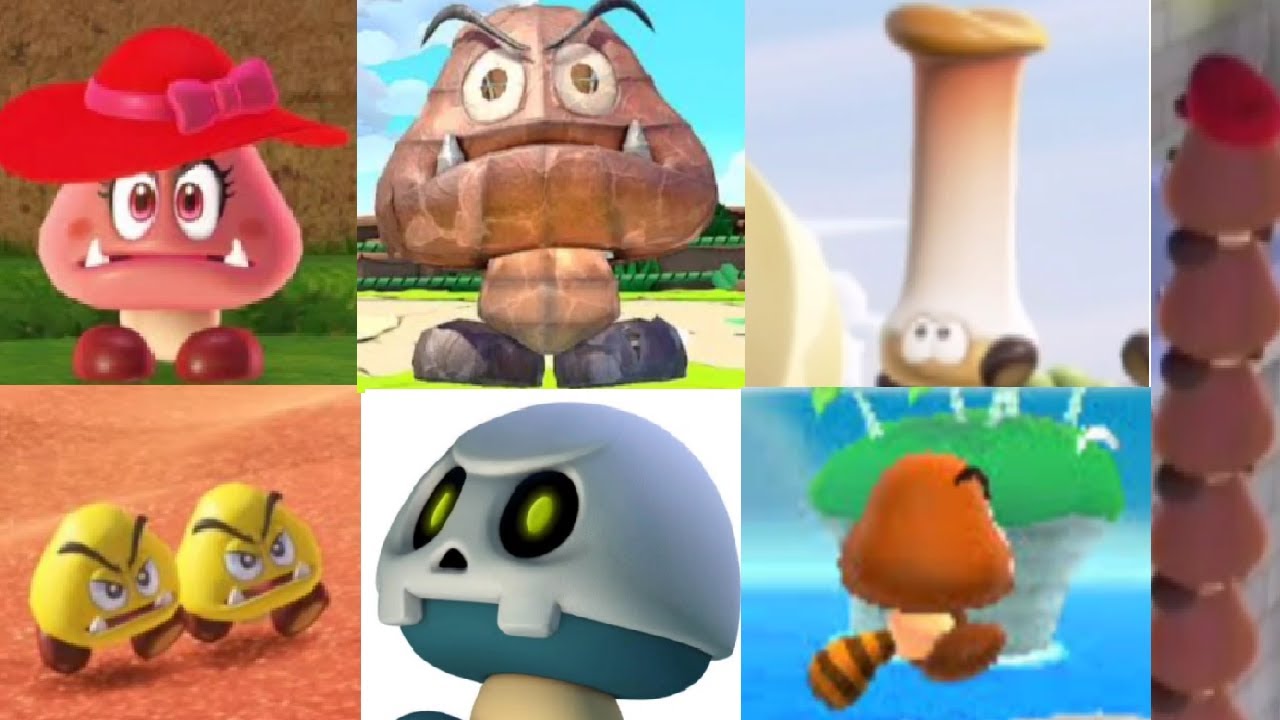 歴代マリオのクリボー集