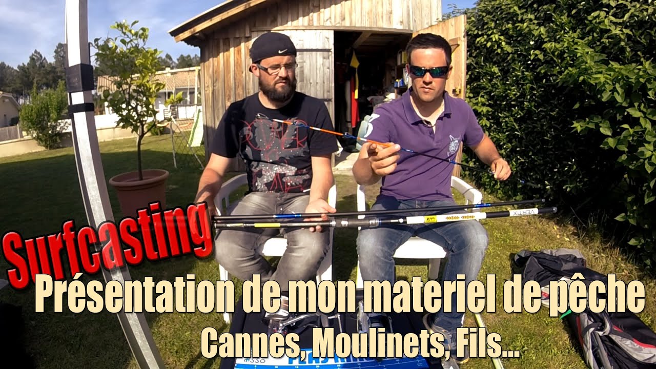 Surfcasting : mon materiel de pêche  cannes , moulinets , fils , plombs