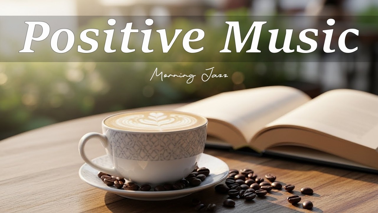 Positive Jazz Music 🌿 Gentle Bossa Nova Coffee Ambience for Peaceful Focus and Happy Mood
