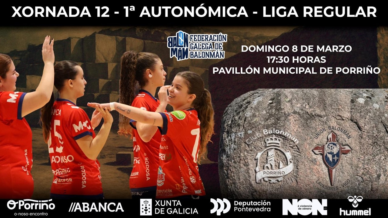 1ª Aut. Fem. - Liga Regular - Jr. 12: Indupor Bm Porriño vs Cdec Lavadores Vigo