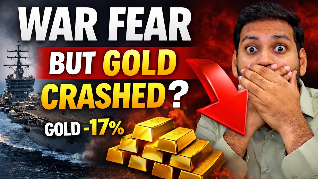 Золото упало на 17%, несмотря на опасения войны | Серебро снизилось на 31% — вот почему