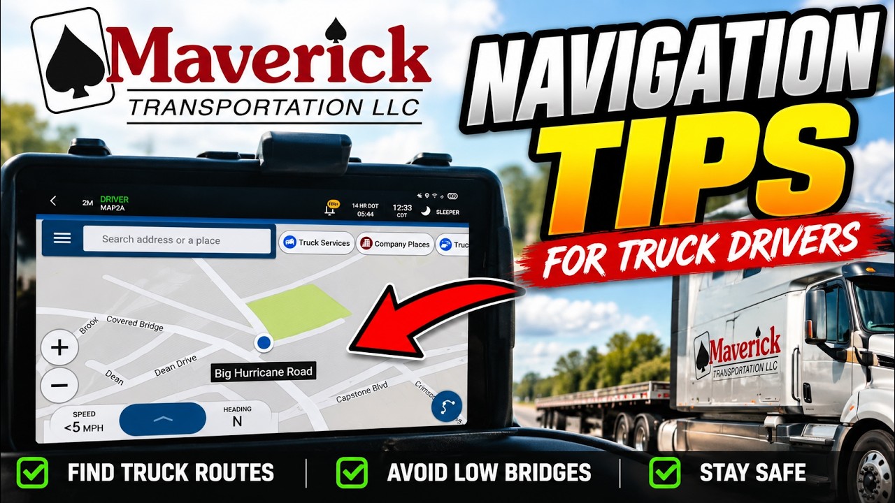Обновление GPS для новых грузовиков Maverick Transportation