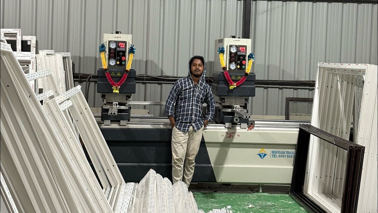 Upvc window making || Upvc #sikkimvlogger #sikkimdiaries  @WINMAC_machines @MahipalUpvc9133 