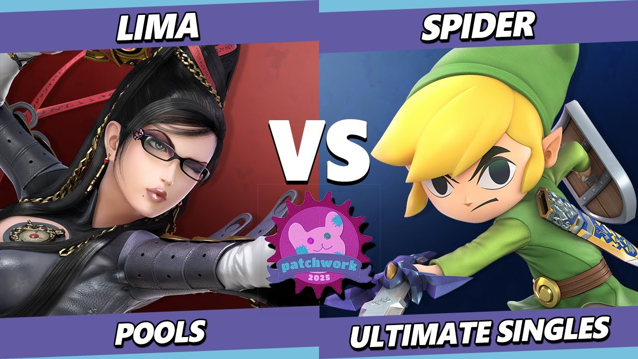 Patchwork 2025 - Lima (Bayonetta) Vs. Spider (Toon Link, Mario) Smash Ultimate - SSBU